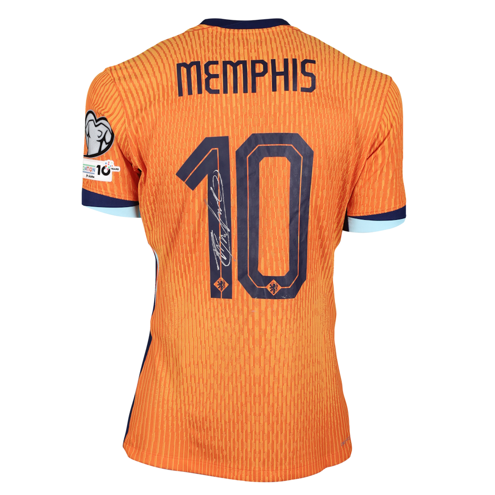 Memphis Depay | Netherlands - Malta | MatchWornShirt