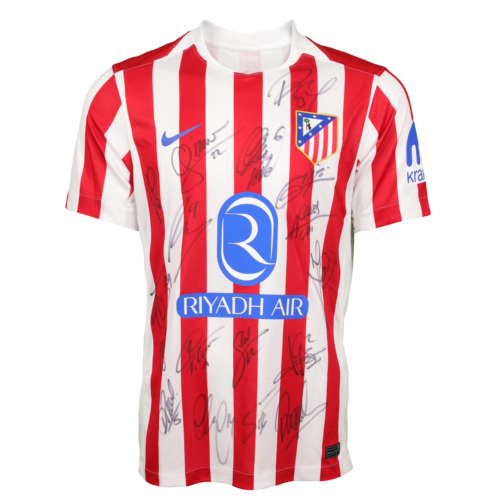 アトレティコ ATLETICO  ATLÉTICO サイン入りシャツ Atlético de Madrid - Squad Signed 1 Shirt | MatchWornShirt