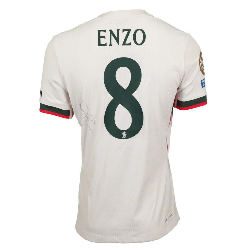 Enzo Fernández Chelsea camisa.