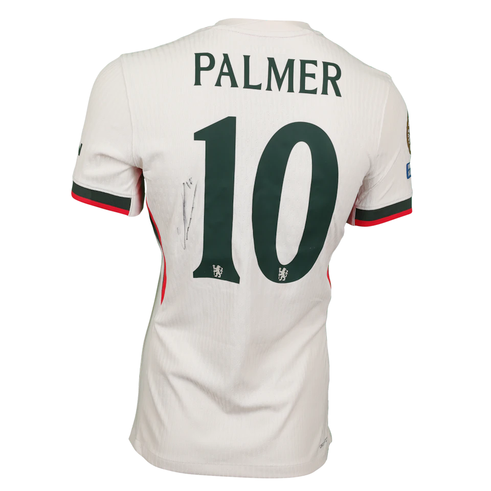 チェルシー PALMER 10 ユニフォーム ホワイト 半袖 Cole Palmer | Flamengo - Chelsea | MatchWornShirt
