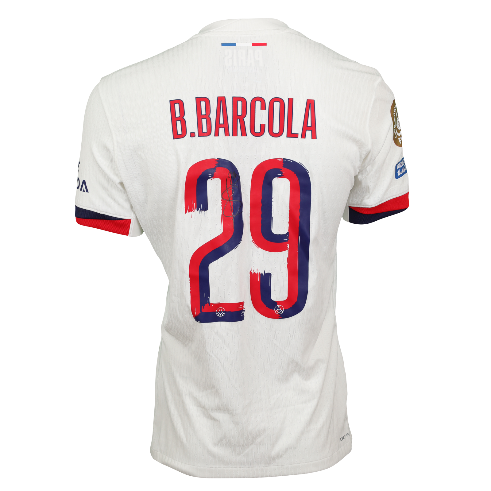 パリ・サンジェルマン ユニフォーム BARCOLA 29 Nike PSG Home Barcola 29 Jersey 2024-2025 (Official Cup