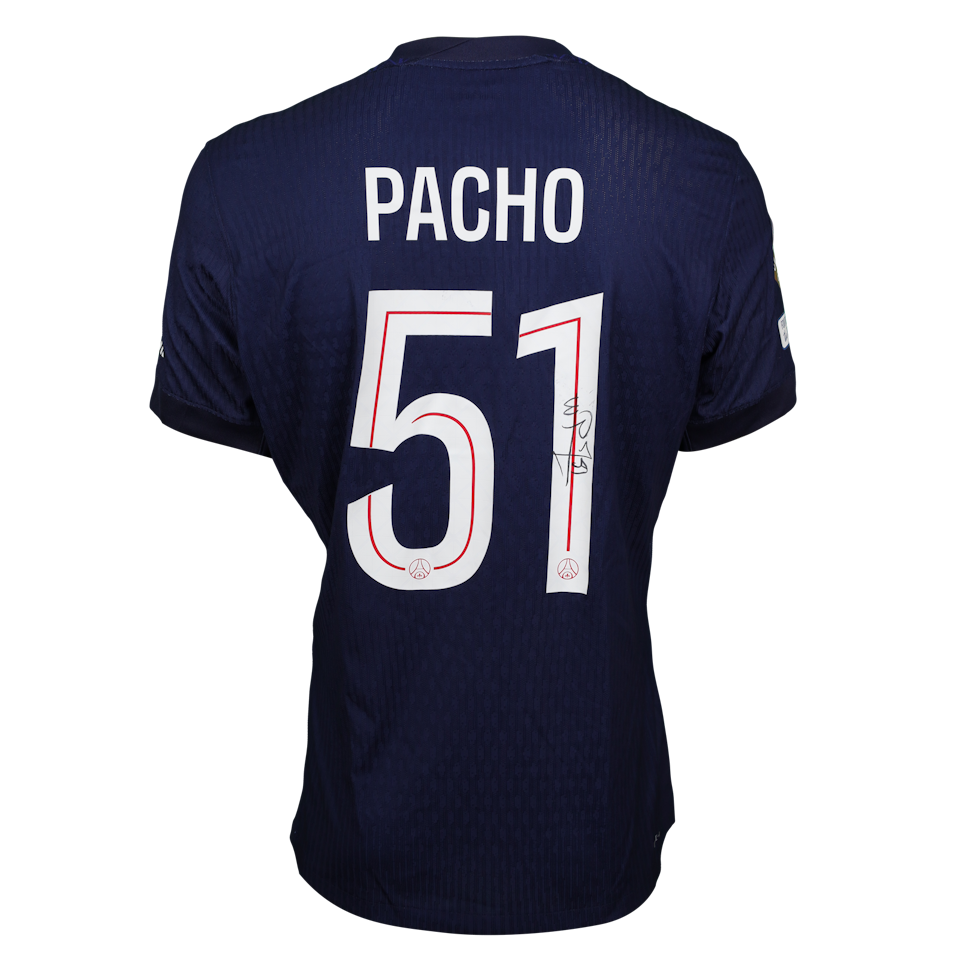 William Pacho Paris Saint-Germain jersey