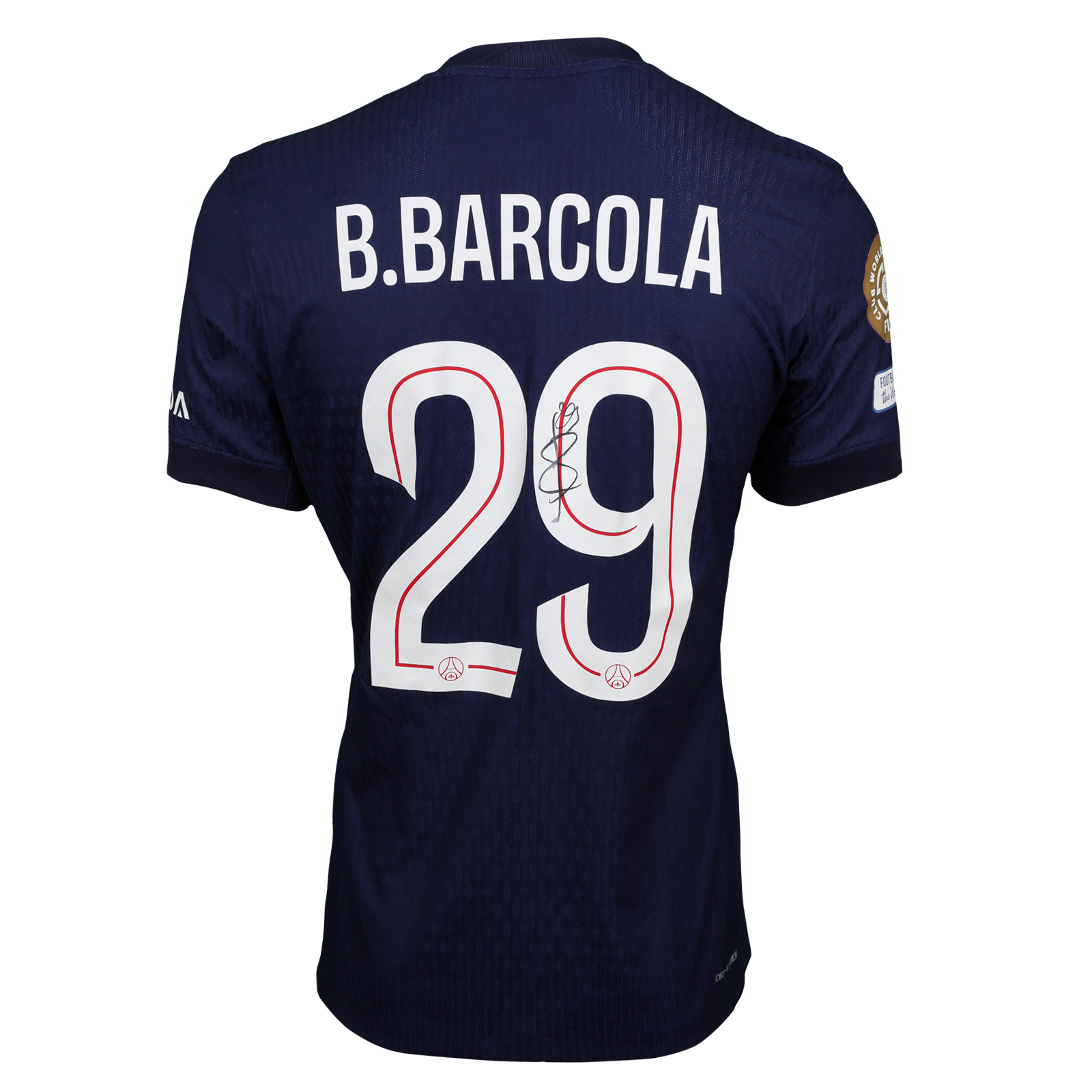 Bradley Barcola Paris Saint-Germain shirt