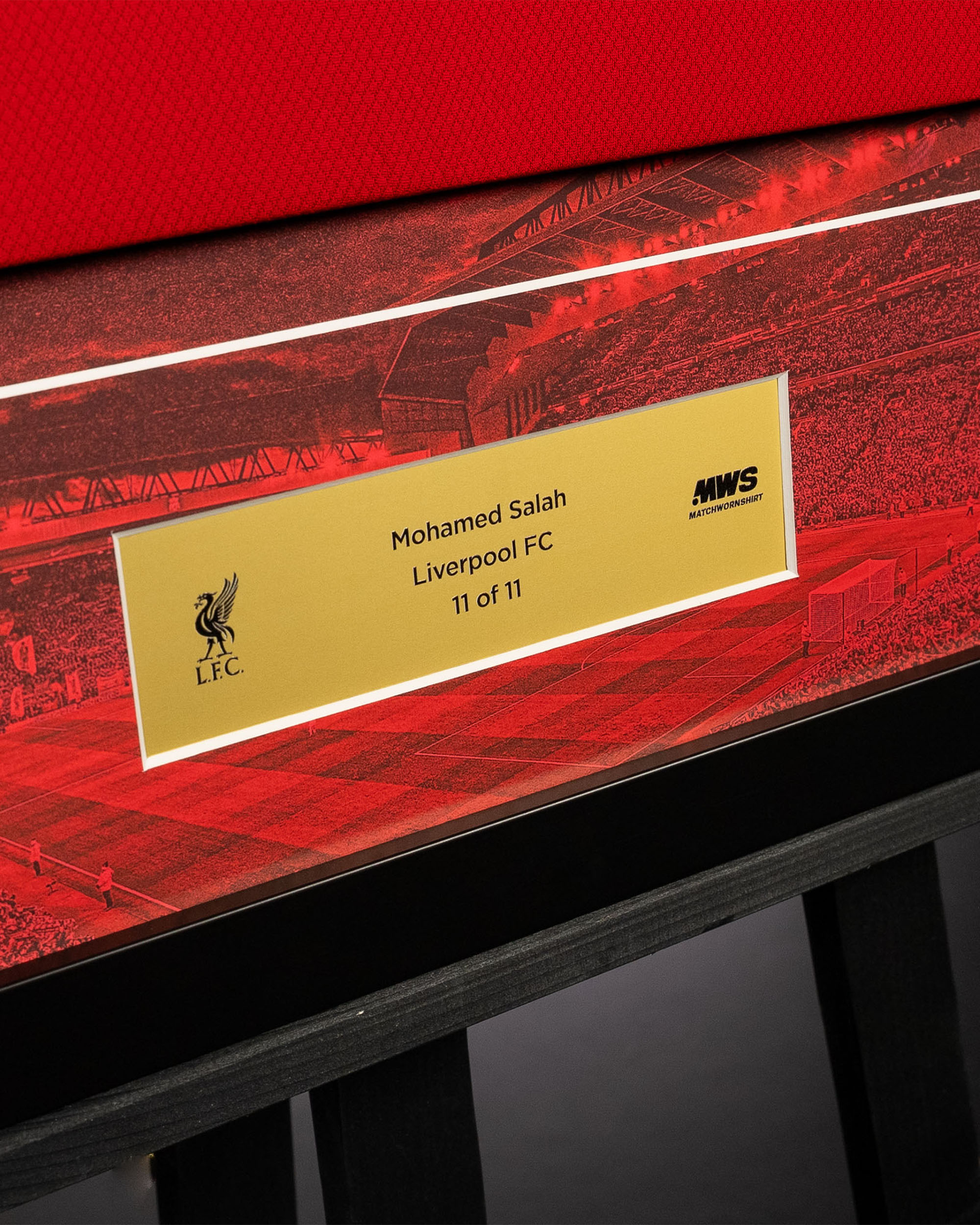 Limited Edition Framed Mohamed Salah Shirt - 11 | MatchWornShirt