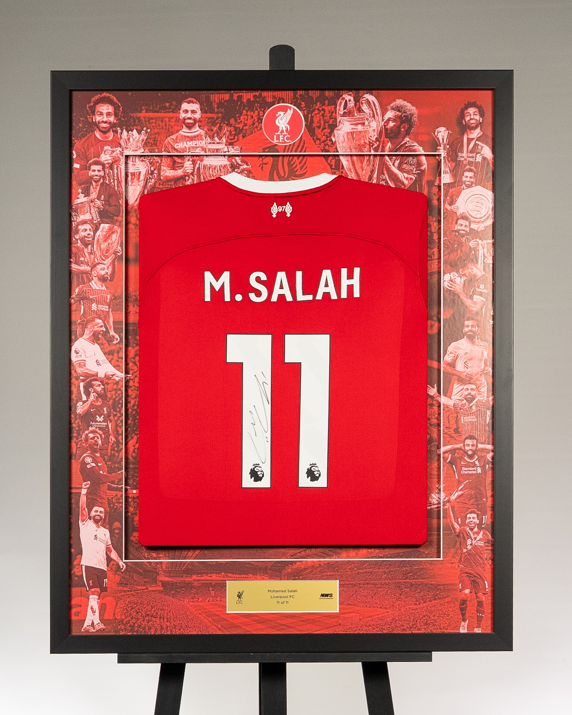 Limited Edition Framed Mohamed Salah Shirt - 11 | MatchWornShirt