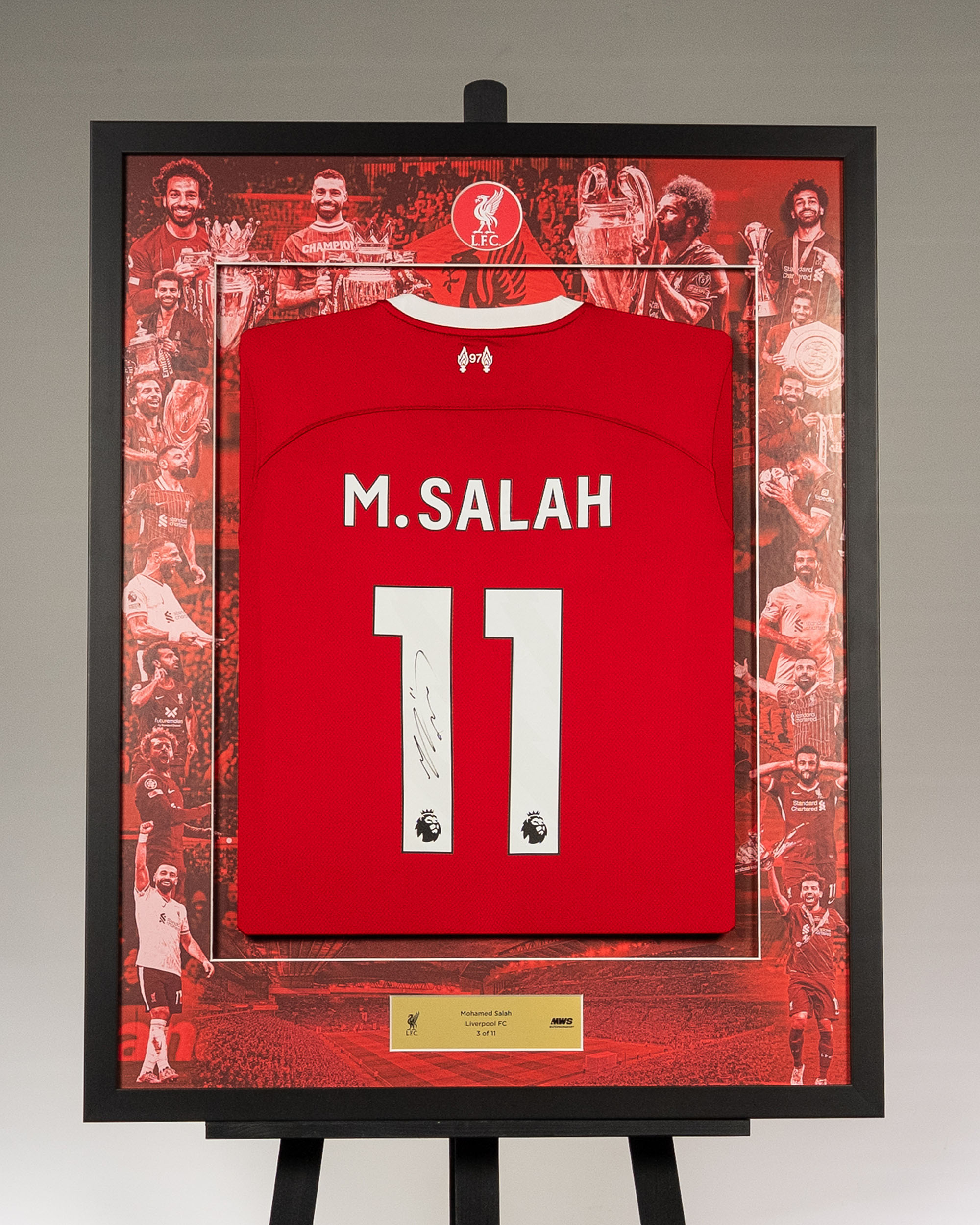 【salahページ】 Limited Edition Framed Mohamed Salah Shirt - 3 | MWS
