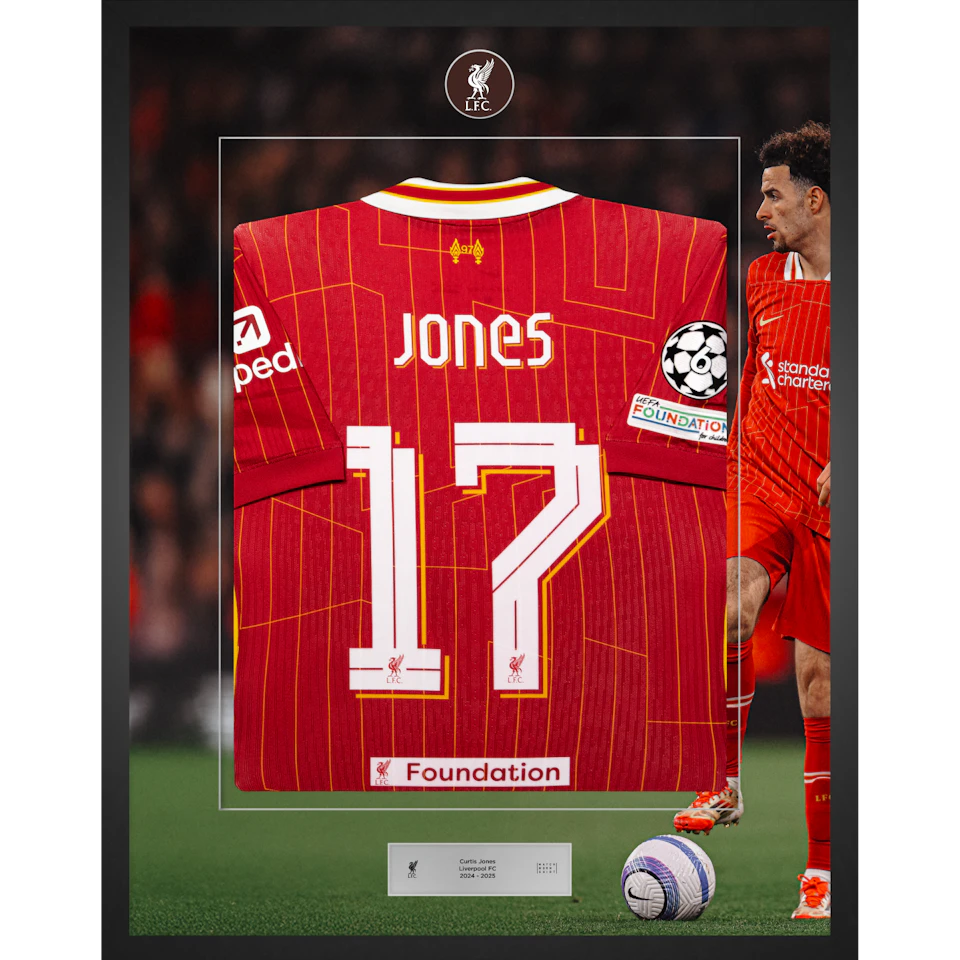 Limited Edition Framed Curtis Jones Shirt