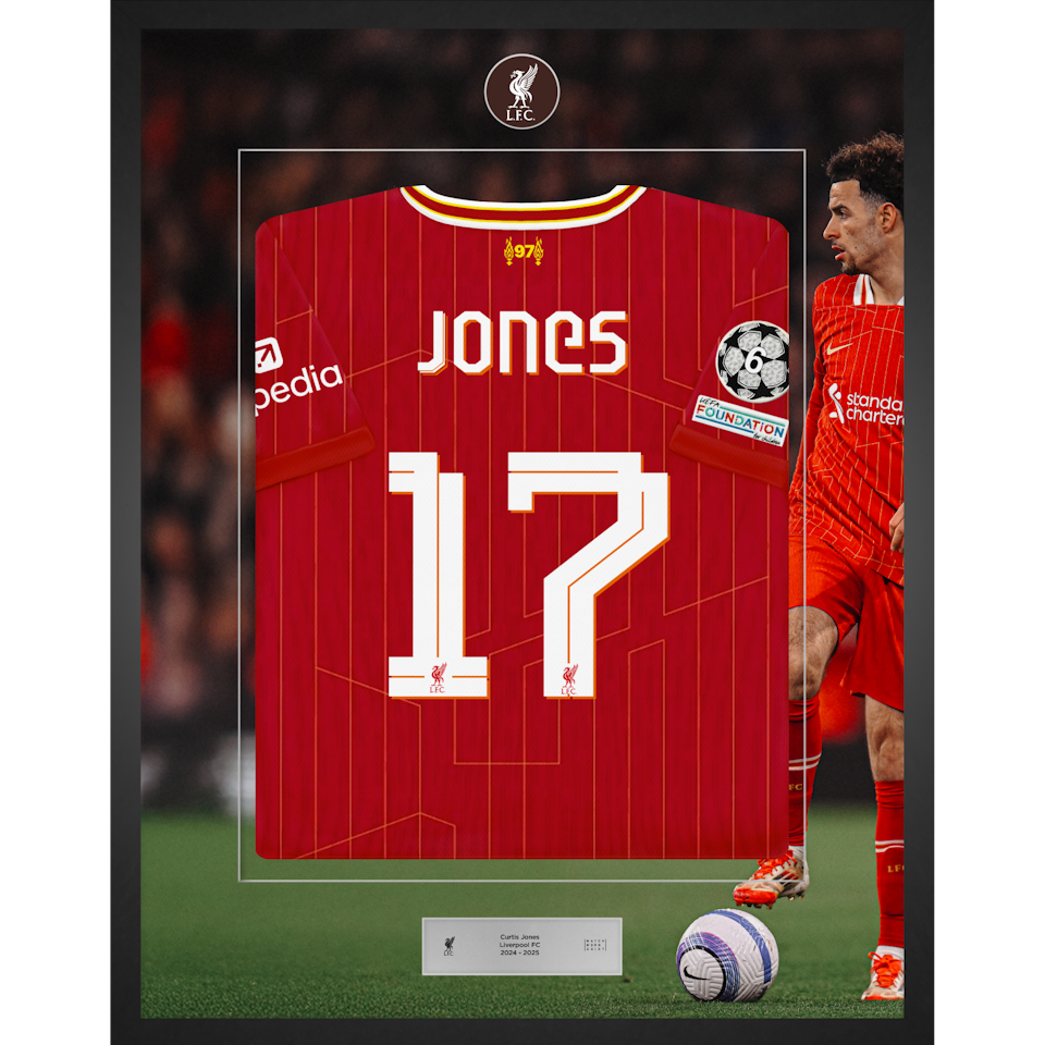 Limited Edition Framed Curtis Jones Shirt