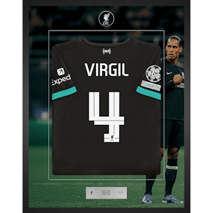 Limited Edition Framed Virgil Van Dijk Shirt