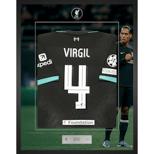 Limited Edition Framed Virgil Van Dijk Shirt