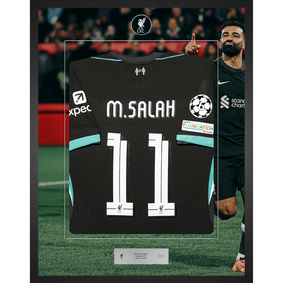 Limited Edition Framed Mohamed Salah Shirt