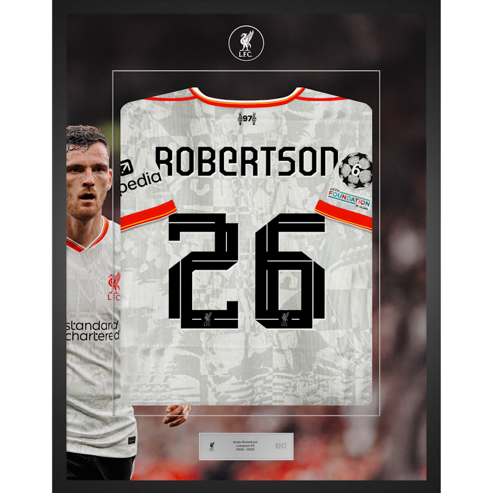 Limited Edition Framed Andrew Robertson Shirt