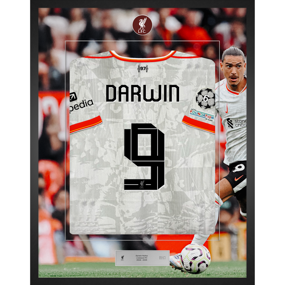 Limited Edition Framed Darwin Nunez Shirt