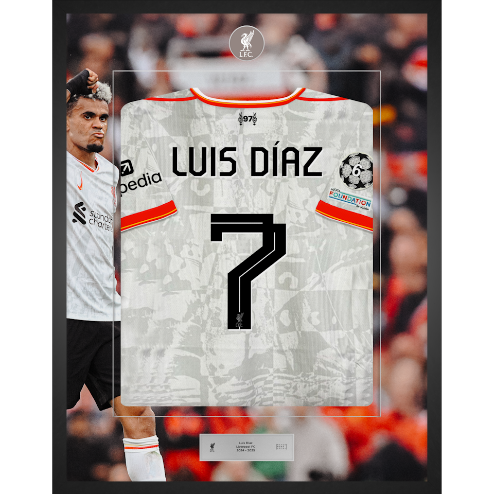 Limited Edition Framed Luis Diaz Shirt