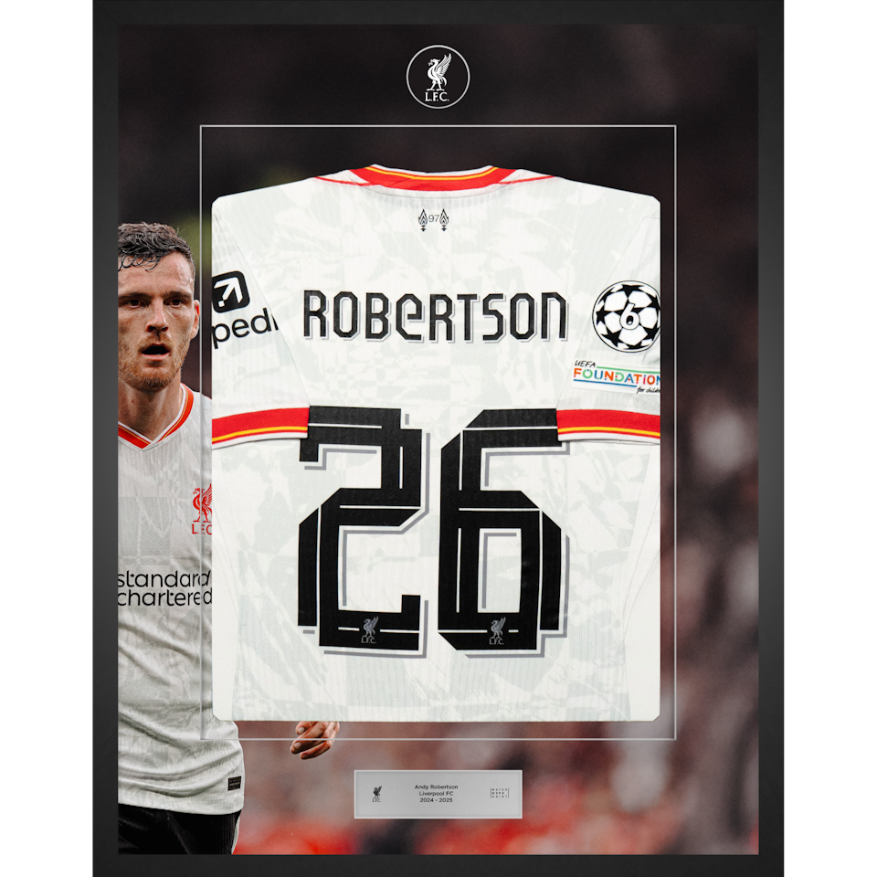 Limited Edition Framed Andrew Robertson Shirt