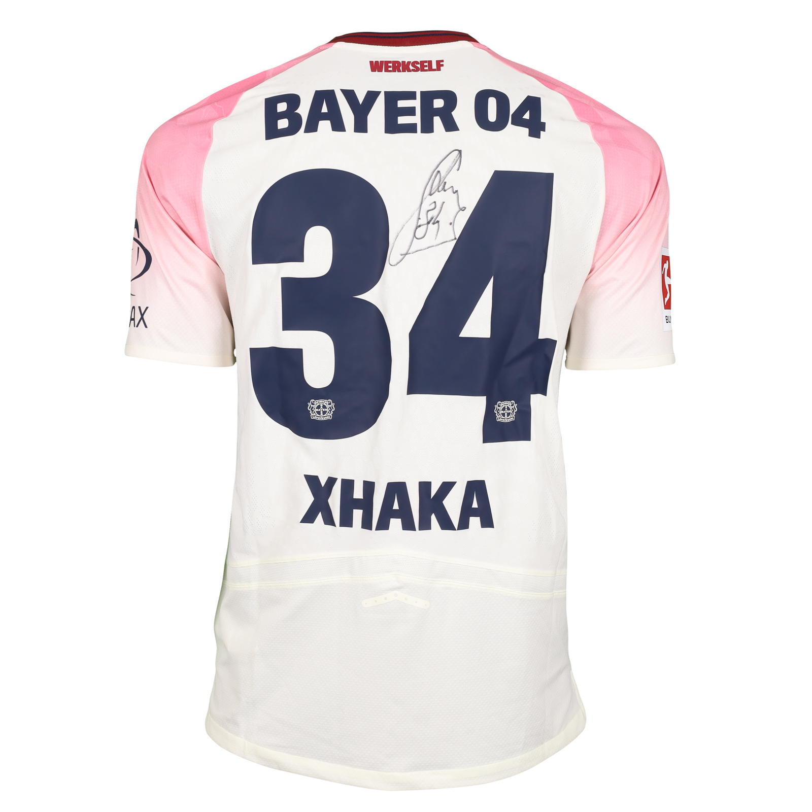 Bayer 04 Xhaka 34 ユニフォーム Granit Xhaka | MatchWornShirt