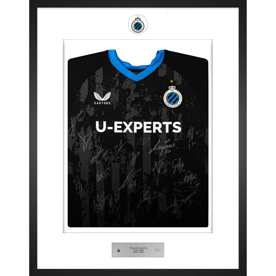 Limited Edition Framed Squad Signed Shirt | Club Brugge