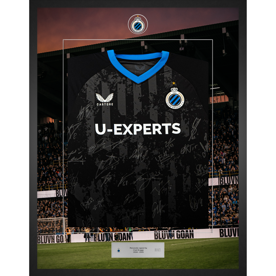 Limited Edition Framed Squad Signed Shirt | Club Brugge
