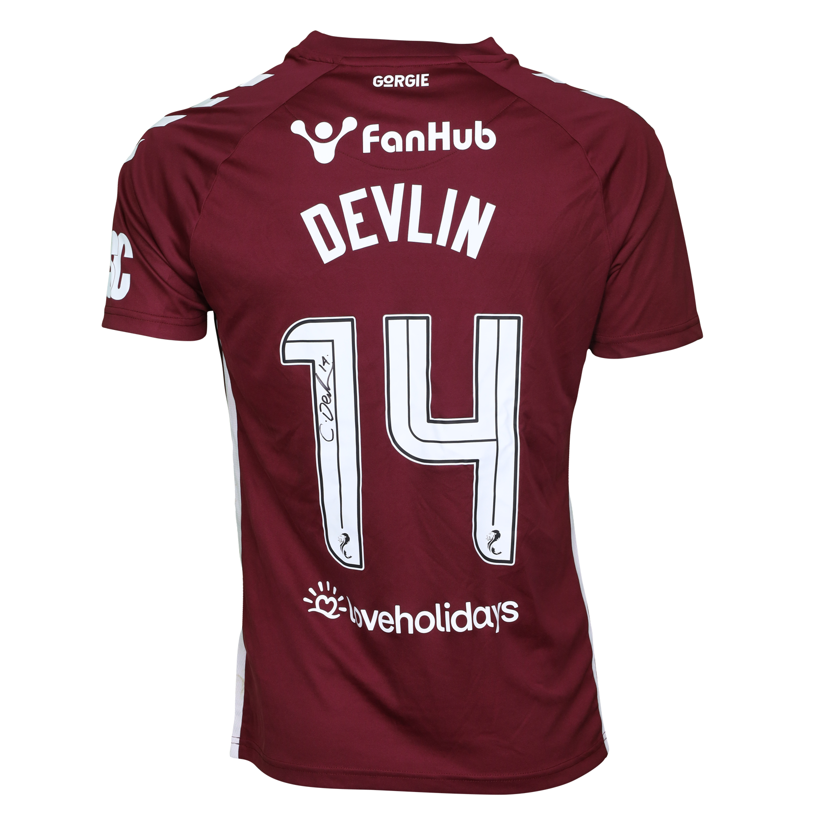 Cameron Devlin Heart of Midlothian camisa.
