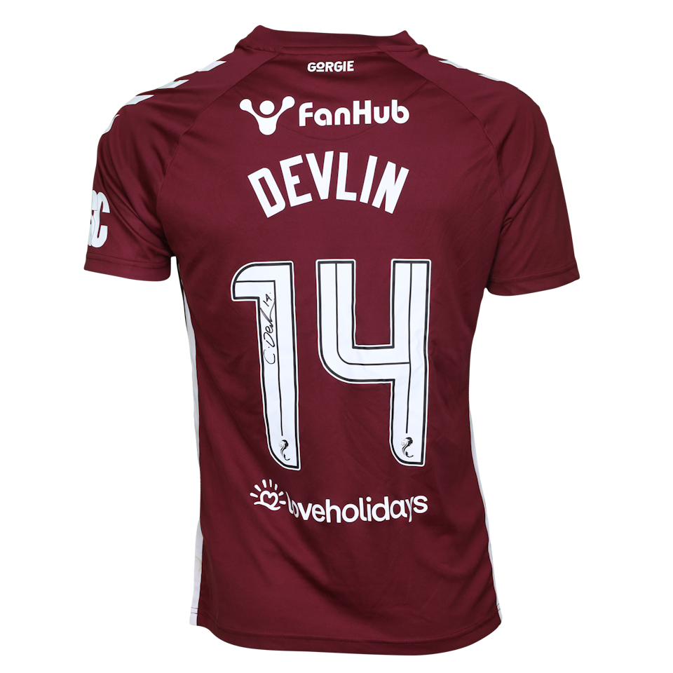 Cameron Devlin Heart of Midlothian camisa.