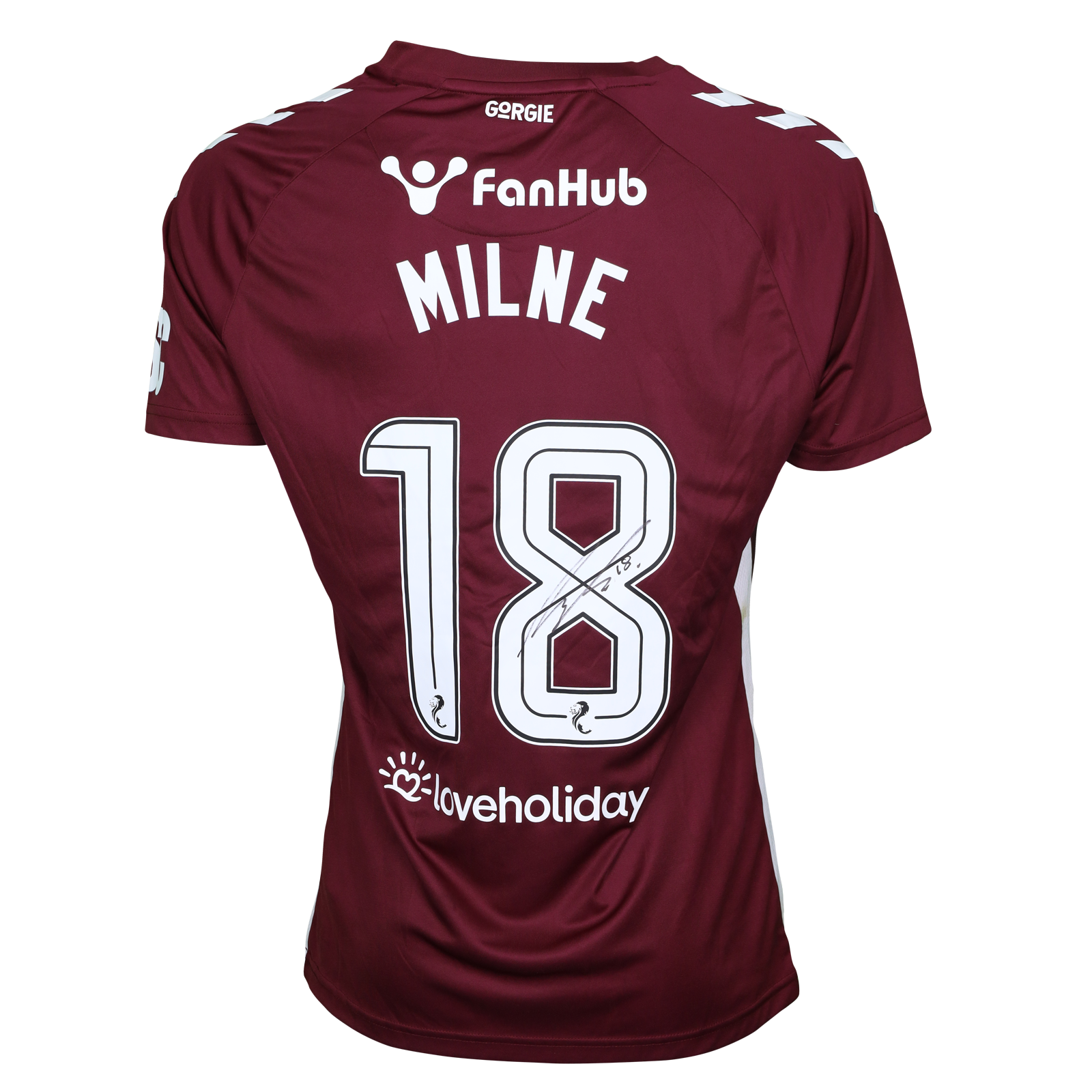 Harry Milne Heart of Midlothian camisa.