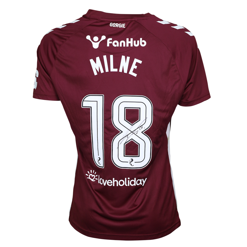 Harry Milne Heart of Midlothian camisa.