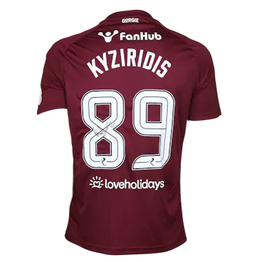 Alexandros Kyziridis Heart of Midlothian shirt