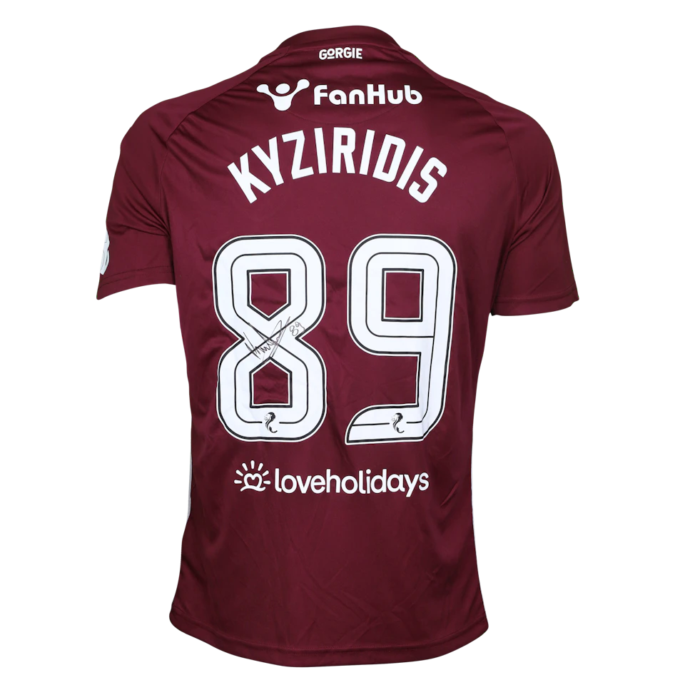 Alexandros Kyziridis Heart of Midlothian shirt
