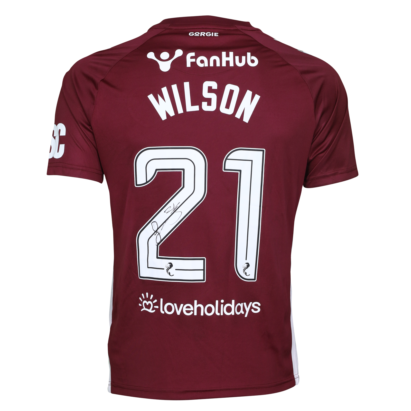 J. Wilson Heart of Midlothian camisa.