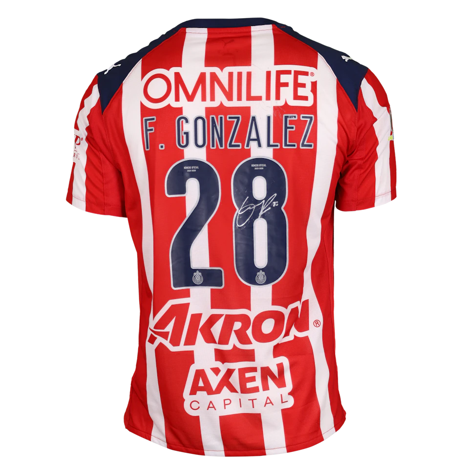 来自Chivas Guadalajara的Fernando Rubén González Pineda球衣