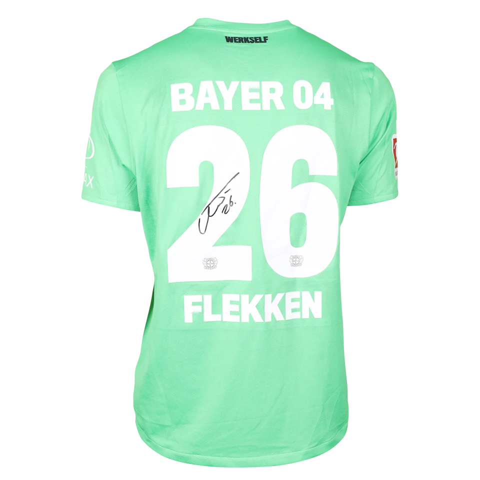 Mark Flekken Bayer Leverkusen camisa.