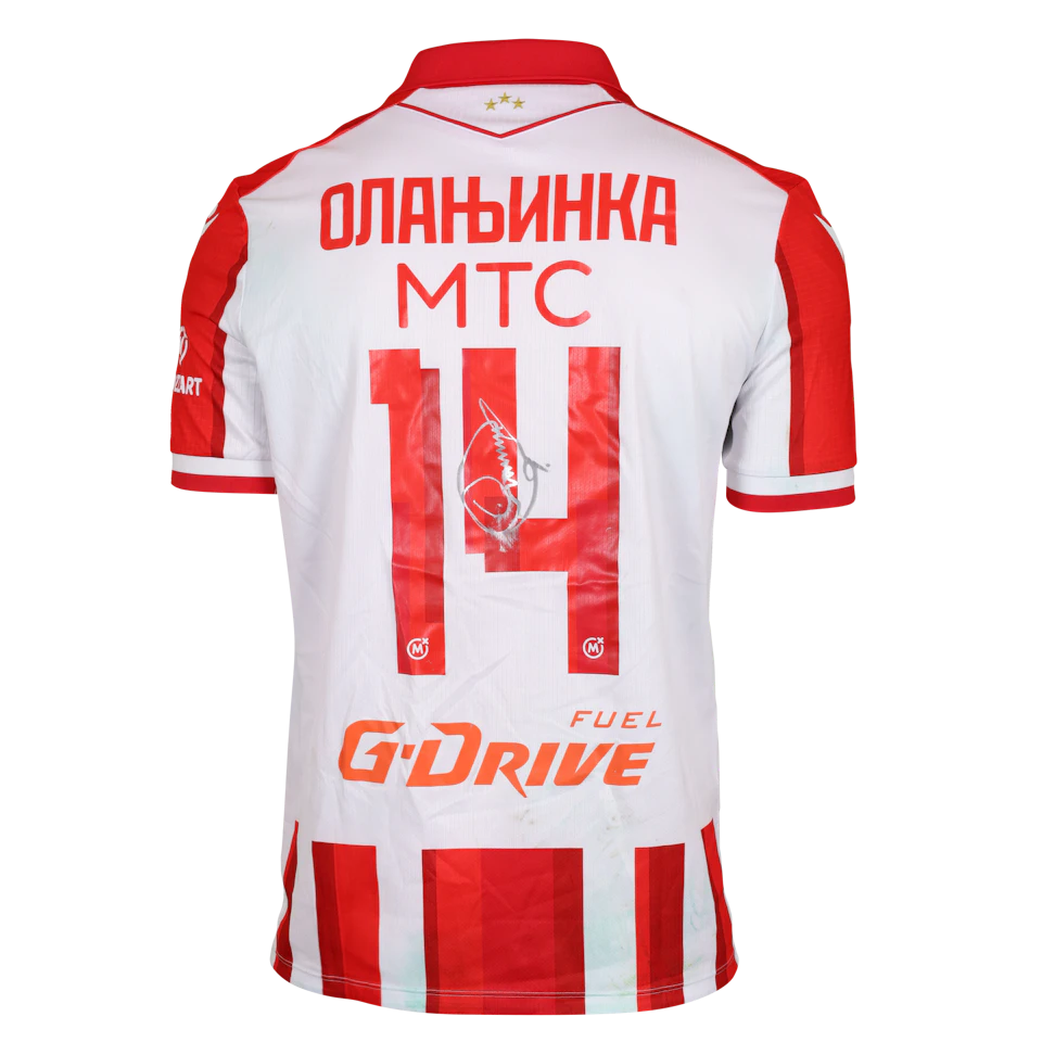 来自FK Crvena zvezda的Peter Oladeji Olayinka球衣