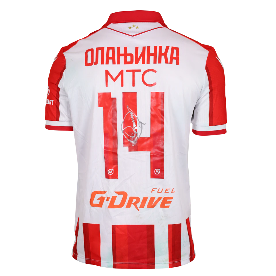 来自FK Crvena zvezda的Peter Oladeji Olayinka球衣