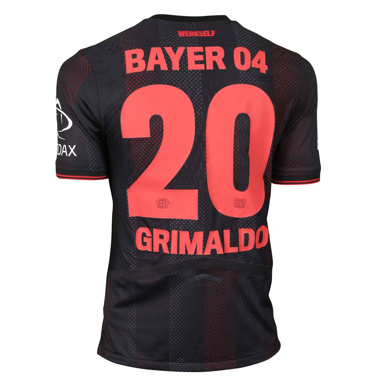 Alejandro Grimaldo García | Bayer Leverkusen - Pisa | MatchWornShirt