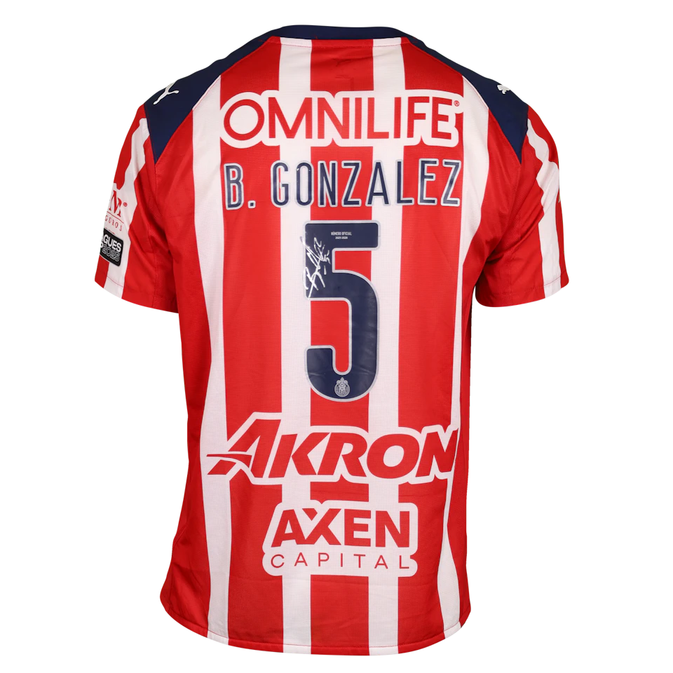来自Chivas Guadalajara的Bryan González球衣