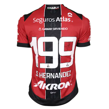 来自Atlas FC的Sergio Ismael Hernández Flores球衣