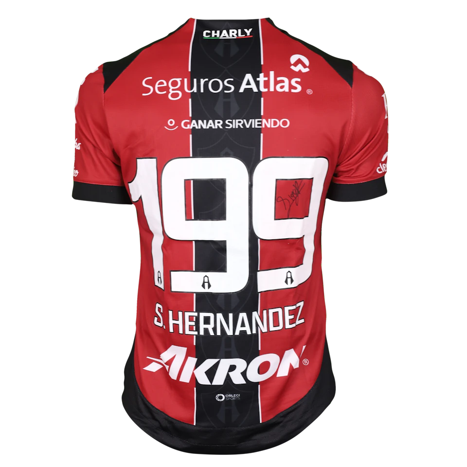 来自Atlas FC的Sergio Ismael Hernández Flores球衣