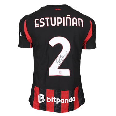Camisola de Pervis Josué Estupiñán Tenorio, AC Milan
