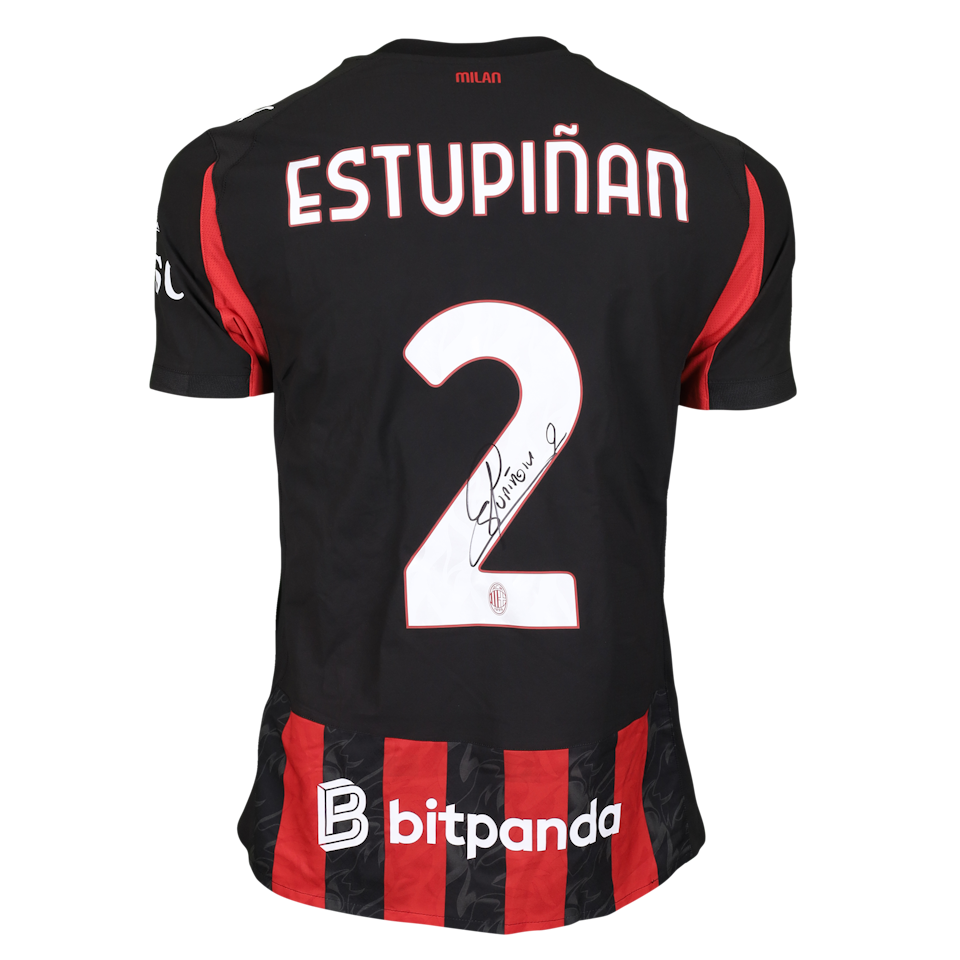 Camisola de Pervis Josué Estupiñán Tenorio, AC Milan