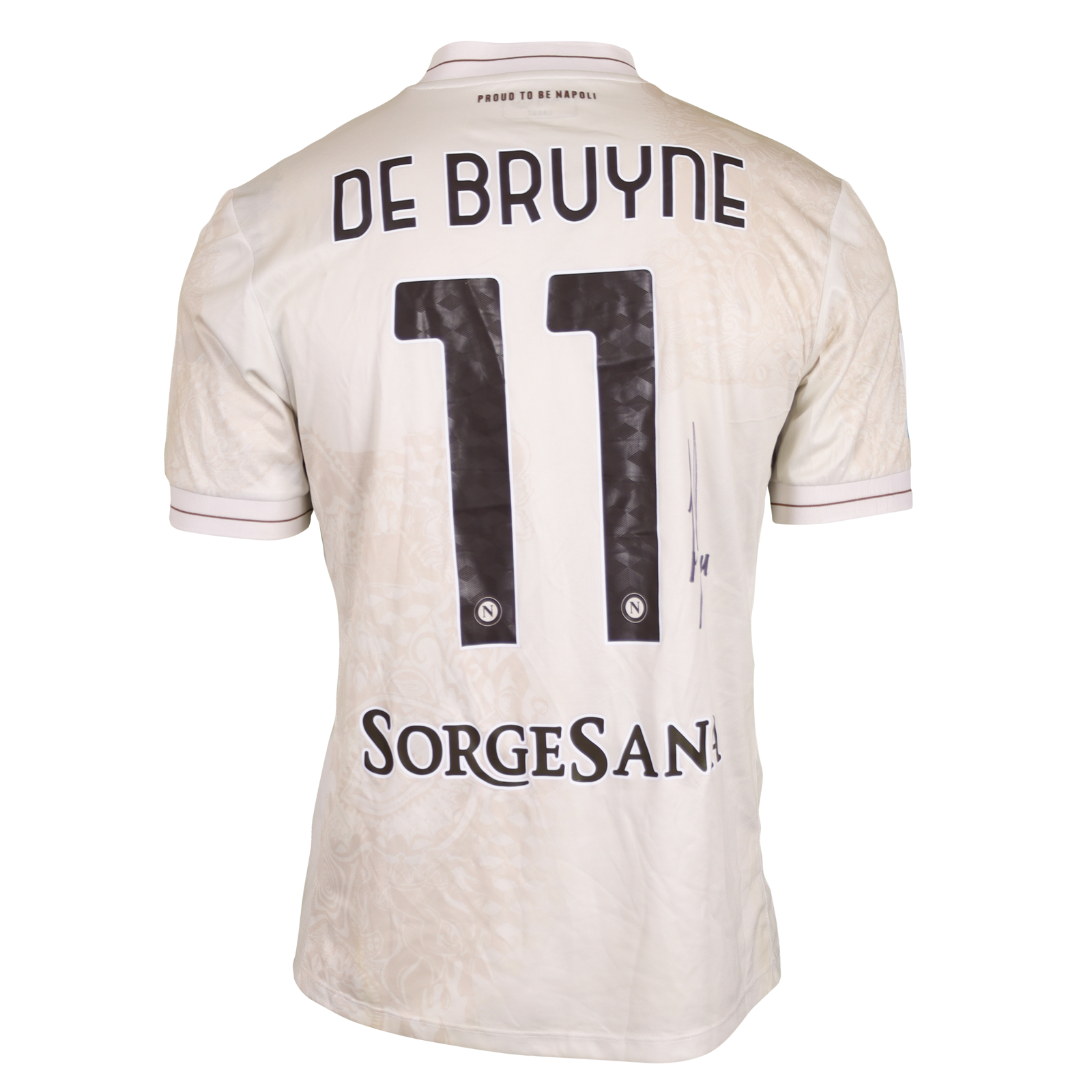 ナポリ DE BRUYNE 11 EA7 X-LARGE SSC Napoli De Bruyne 11 Home Men Replica Shirts 25/26