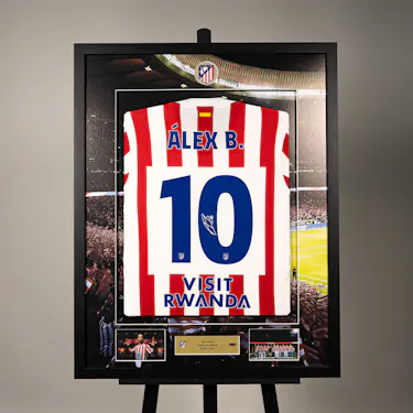 Framed Signed Álex Baena Shirt