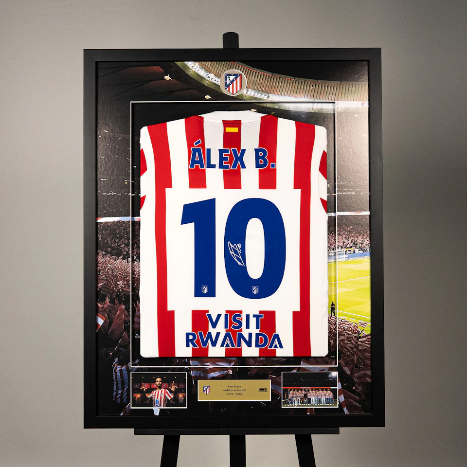 Framed Signed Álex Baena Shirt