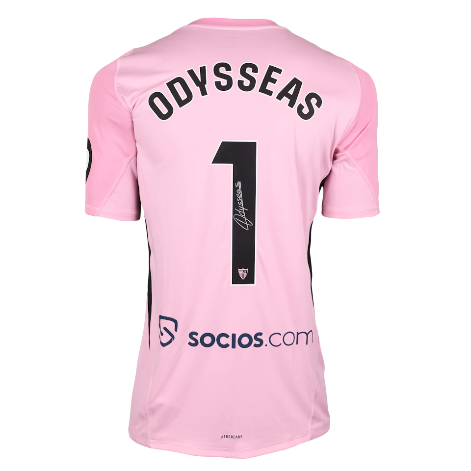 Sevilla FC-Trikot von Odysseas Vlachodimos