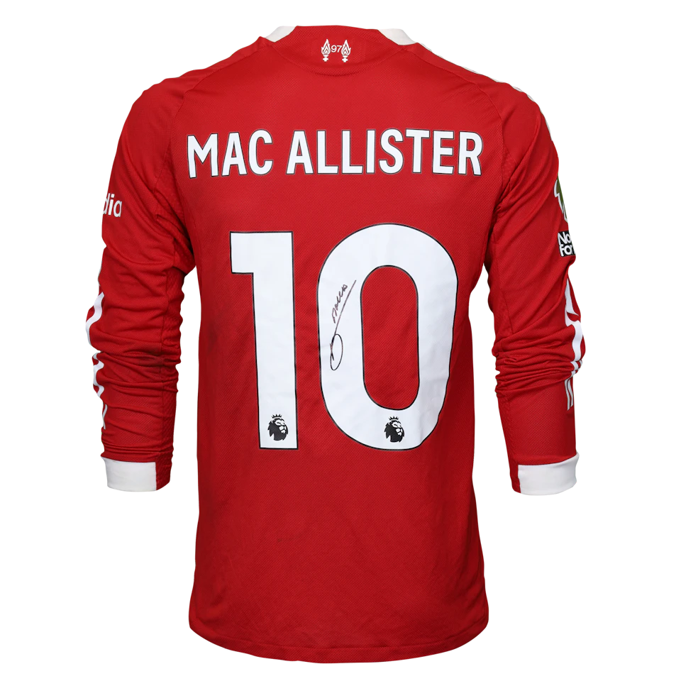 Alexis Mac Allister Liverpool camisa.
