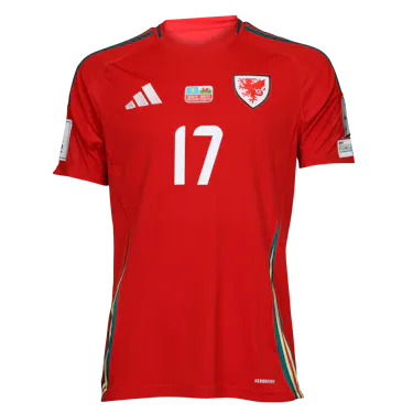 Camisola de Jordan James, Wales