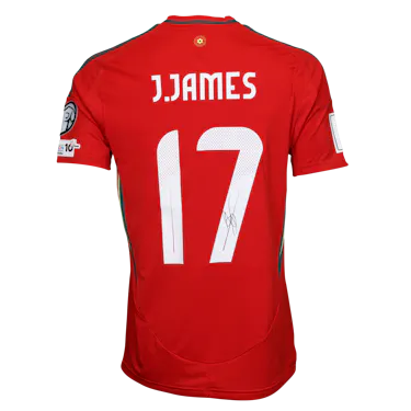 Camisola de Jordan James, Wales