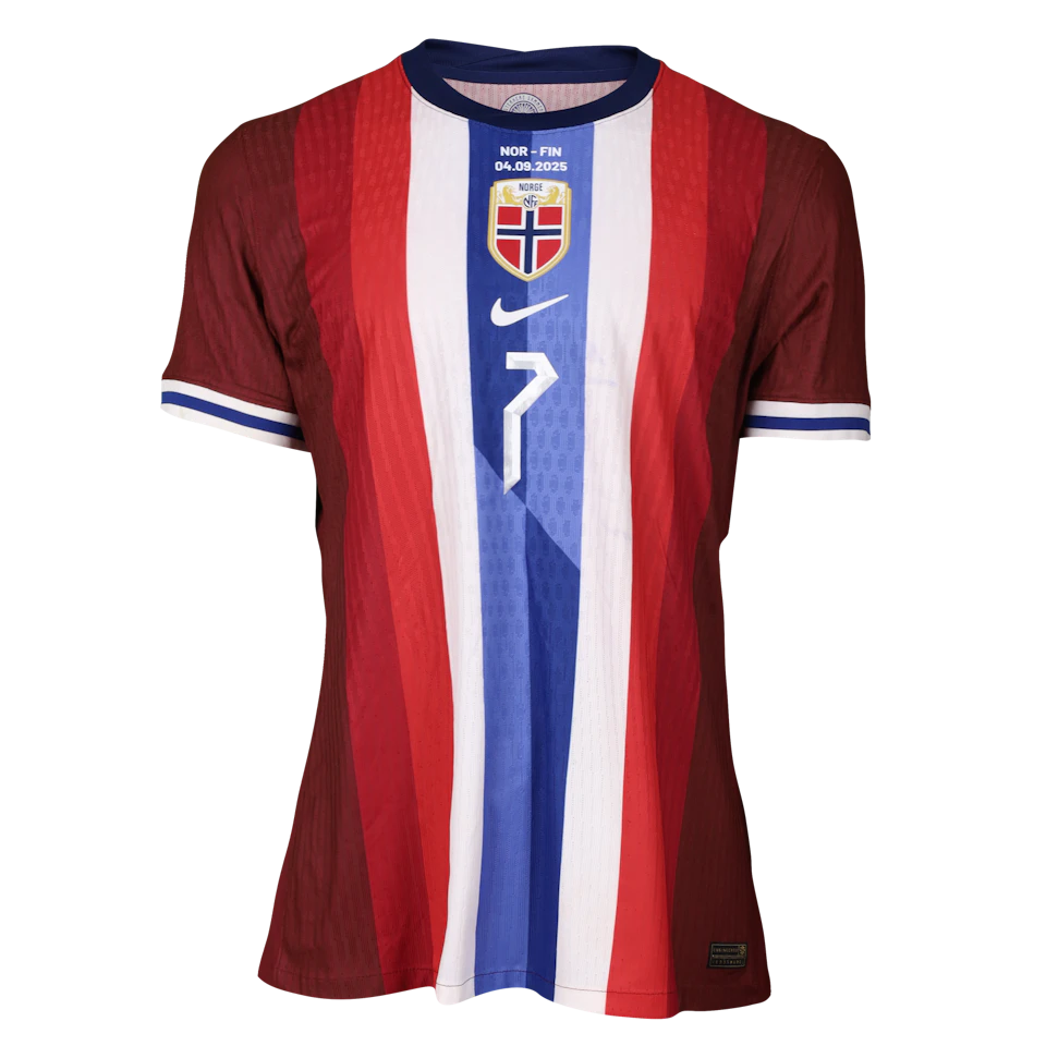 Alexander Sørloth | Norway - Finland | MatchWornShirt