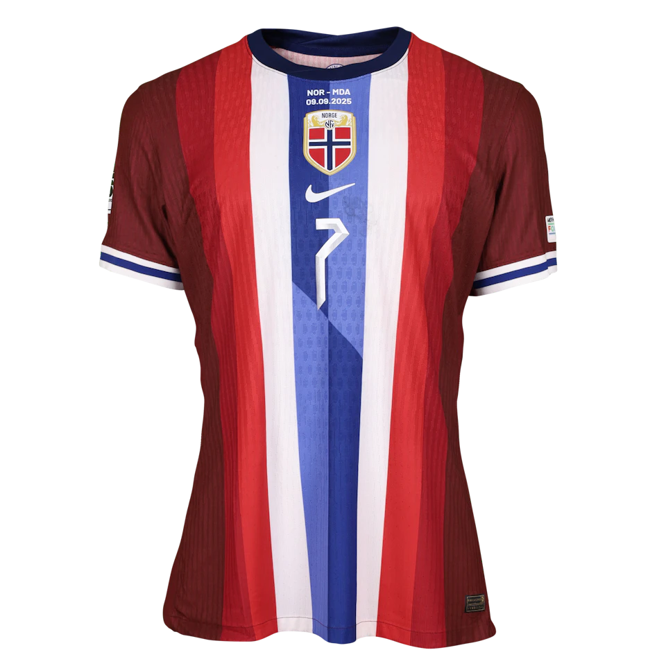 Alexander Sørloth | Norway - Moldova | MatchWornShirt