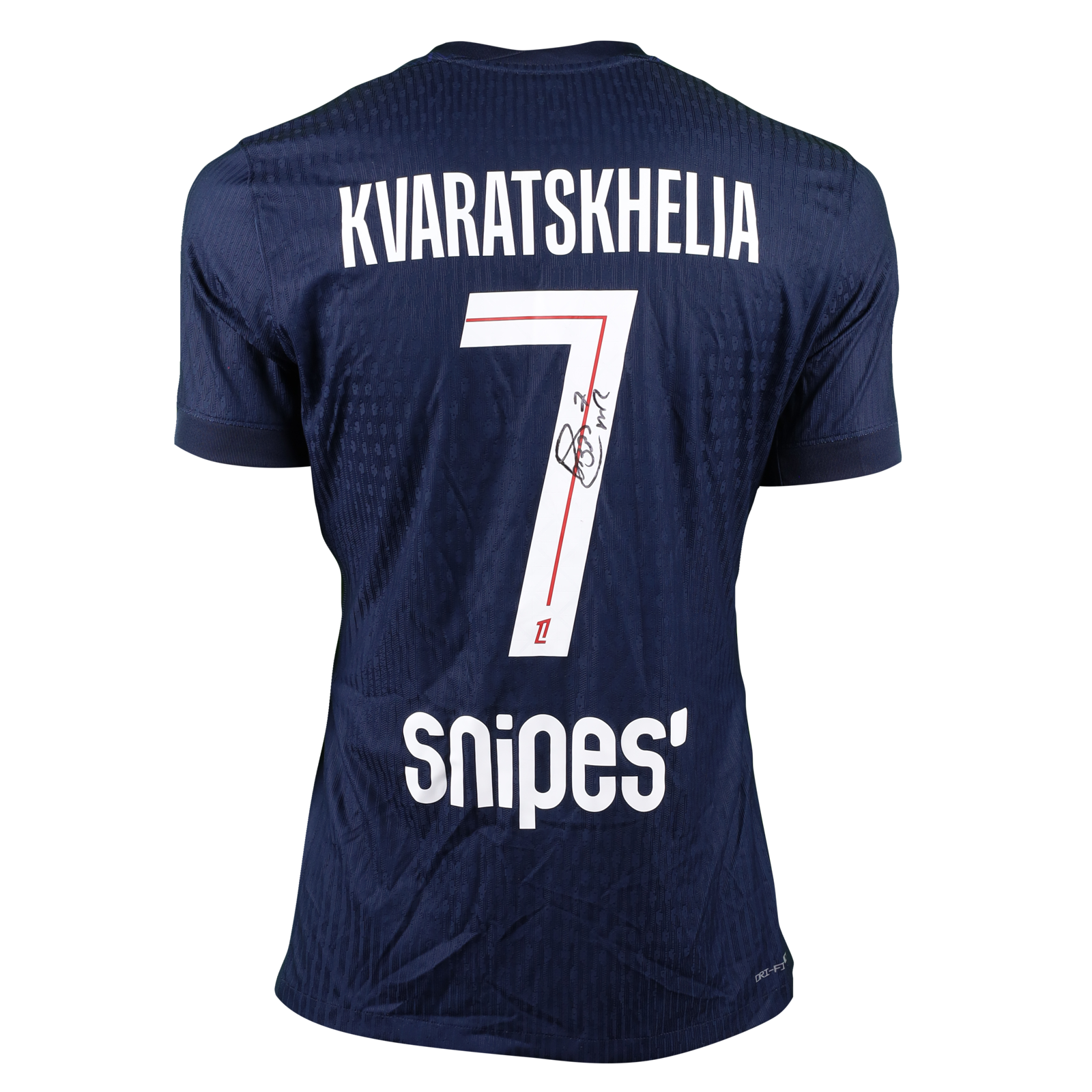 Khvicha Kvaratskhelia | Paris Saint-Germain - RC Lens | MatchWornShirt