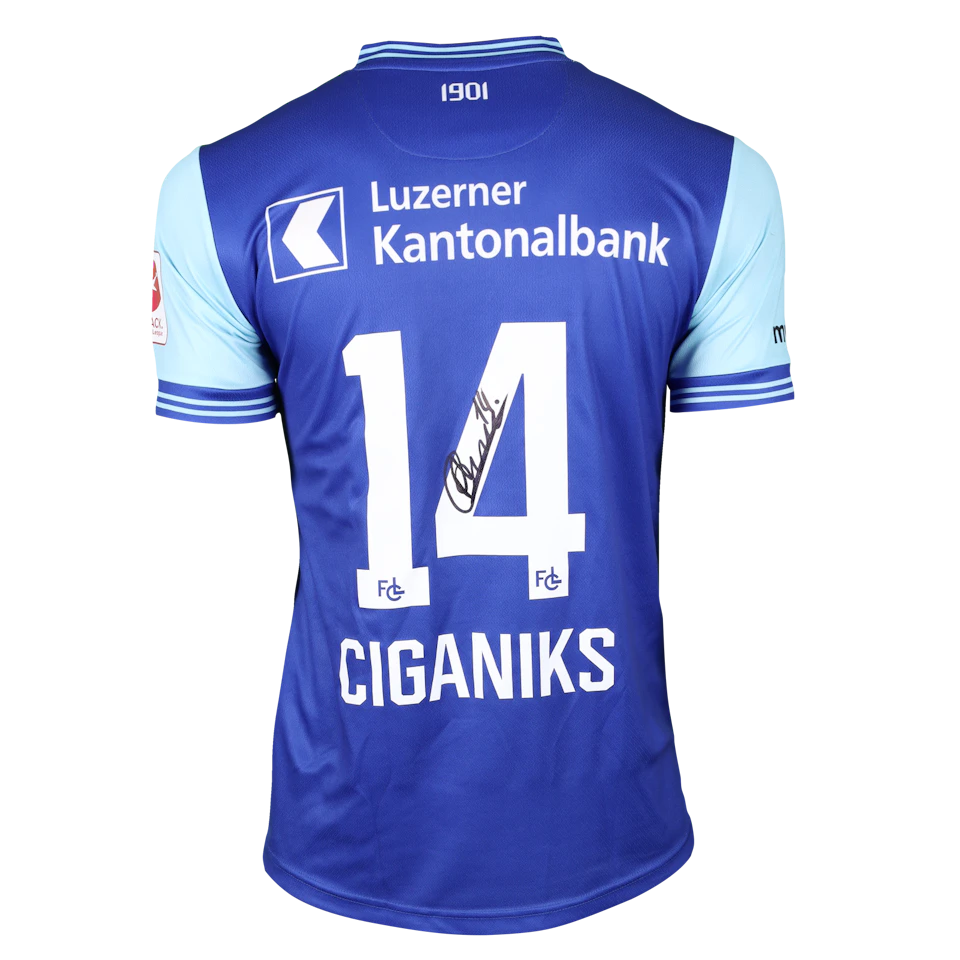 来自FC Luzern的Andrejs Cigaņiks球衣